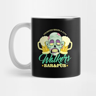 Zombie Walkers Bar and Pub Beer Halloween Mug